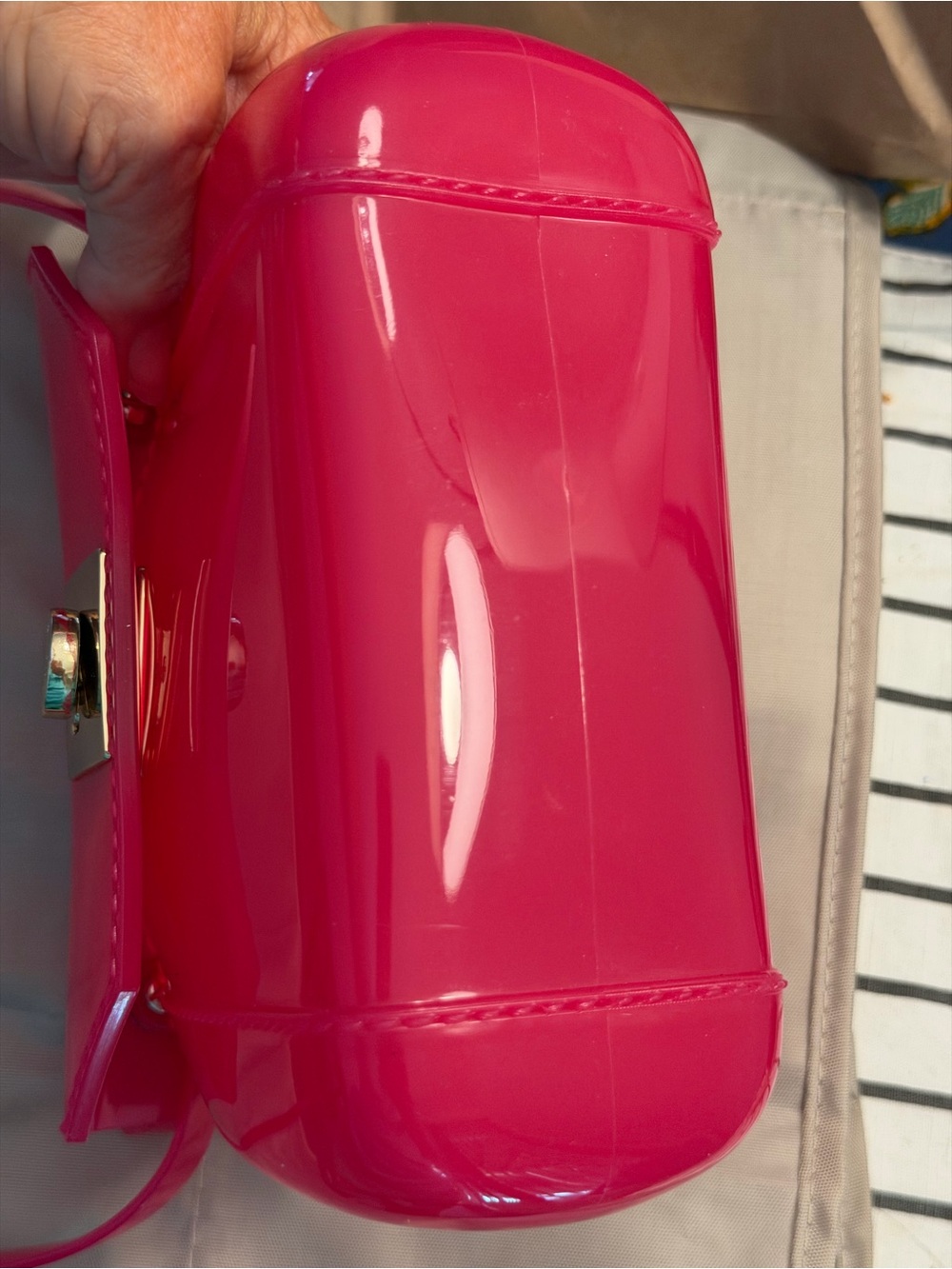 Furla Hot Pink Jelly Crossbody Bag EUC
With free Furla Bag Charm - Picture 15 of 16